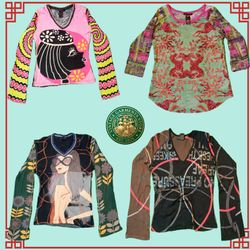 Vintage Y2K Custo Barcelona Ladies Blous..