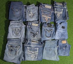 MISS ME , TRUE RELIGION , ROCK REVIVAL FLARE BOOTC..