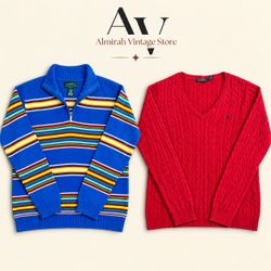 Adidas,CK,levis,diesel,RALPH LAUREN  Sweaters