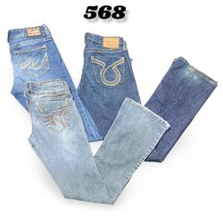 Y2k Detailing Bootcut jeans #568.