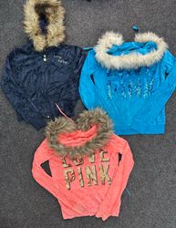 Pink By Victoria Secret & Bebe Fur Jackets