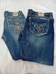 CR12206 Vintage Rock Revival Men’s Jeans