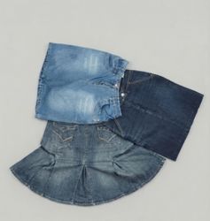 PREMIUM WOMEN DENIM COTTON SKIRTS MIXED