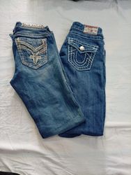 CR12707 Vintage True Religion and Rock Revival Fla..