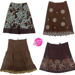 Y2K grunge cotton skirts