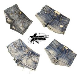 Y2k Paris Hilton Era Girl Denim Shorts B2F-240