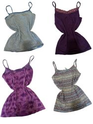 Y2K Blue Striped Cami Tops-ST-232