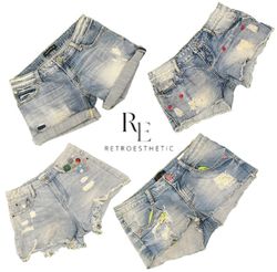 Y2K NYC IT GIRL DENIM SHORTS RE-3537
