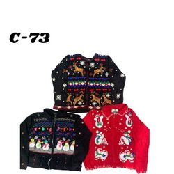 Wholesale Vintage Christmas Sweaters Bundle | 10pc..