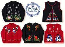 Tricot vintage de Noël Y2K