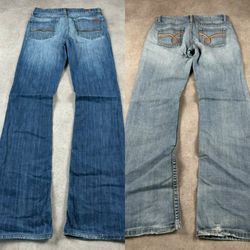 Y2K Embroidered Bootcut Jeans Bundle Flared