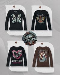 Y2K Printed LS T-Shirt