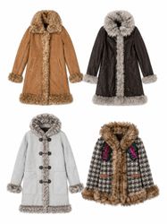 Vintage Fur Trim Winter Coats – 10 pcs