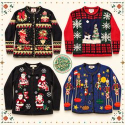 Vintage Heavy Knit Novelty Jumpers Mix:10pcs (S2)