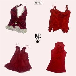 Y2k Cherry Grunge Mix Tops (AA-1487)