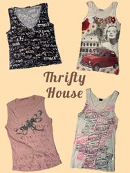 Y2K Artsy Graphic Top Edit(TH/807)