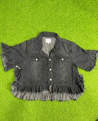 Mix denim jacket id (382)