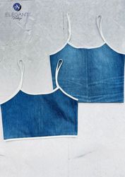 UPCYCLED Cami Tops Contrast Trim - EVR0634