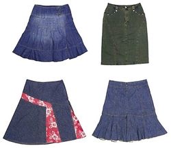 Y2K Denim Dream Midi Skirts