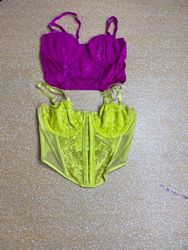 TH393 Y2K Vintage Corset Style Cami Tops | 90s 200..