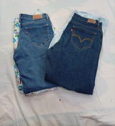 CR11479 Upcycled Levi’s Flare Jeans