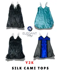 Y2K Silk Cami Tops - EV1622