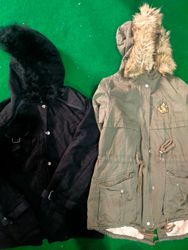 Fur hooded jacket