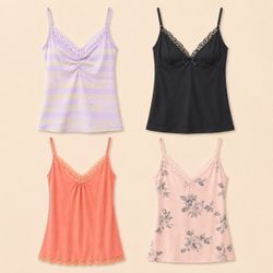 Y2k Printed Cami Tops