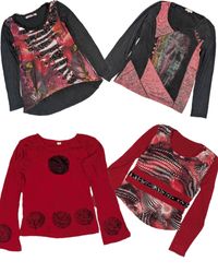 Y2K Vintage Printed blouse (TR-1017)