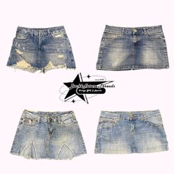 G-Star RAW Silver Jeans Co Denim Mini Skirts B2F-2..