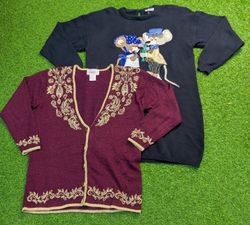 7645 - Woman Embroidered Sweaters