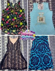 Y2K Vintage Floral & Lace Cami Bundle | VR-391