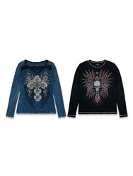 (FV-2817) Affliction Grungy Aesthetic T-Shirts