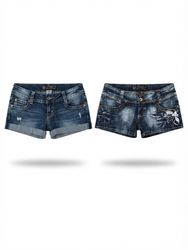 (FV-2231) Y2K Denim Low Rise Sexy Shorts