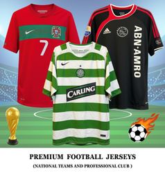 Premium Football Jerseys including National Teams