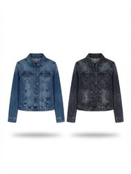 (FV-2278) Y2K Denim Button down Coats