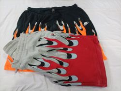 CR11089 Upcycled Flame Shorts