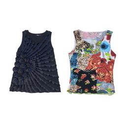 Vintage Y2K Embellished & Printed Tops Mix | 12 PC..