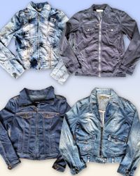 Denim Zipper Fitted jacket 20 pieces