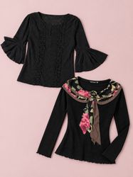 Y2k Full Sleeve  Blouse