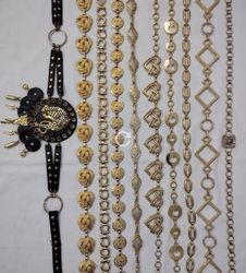 Y2K Golden Chain Belts 1