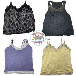 Vintage Y2K Cami & Tank Top Bundle – 10pcs | VR368..