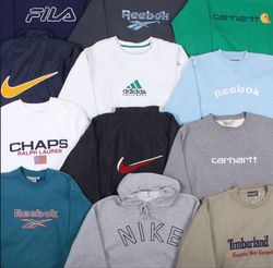 Mix branded sweatshirt Crew neck