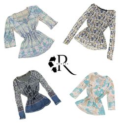 Y2K Unique Girl Printed Full Sleeve Tops RW-2401