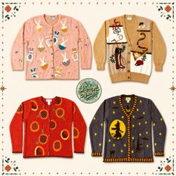 Vintage Heavy Knit Novelty Jumpers Mix Bundle 10pc..