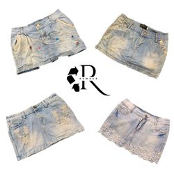 Y2K NYC IT Girl Denim Mini Skirt RW-2245