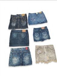 Y2K Denim Mini Skirt Bundle | Vintage Low Rise & C..