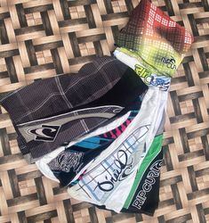 Oneill,Ripcurl and quiksilver surfer shorts