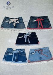 Upcycled Denim Skirts - EVR0371