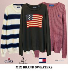 Mix Brand Sweaters including Tommy and Ralph Laure..